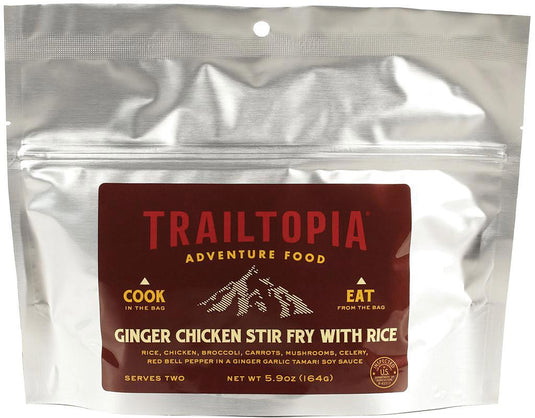 Trailtopia Gluten-Free Ginger Chicken Stir Fry - Convenient and Delicious Trail Meal