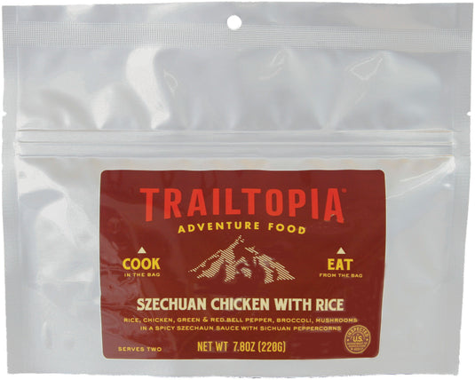 Trailtopia Gluten Free Szechuan Chicken Entree - Delicious Trail Meal for Outdoor Adventures