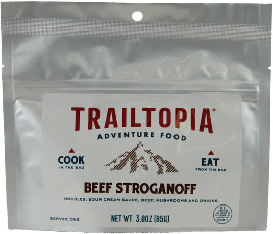 Trailtopia Beef Stroganoff Single Serving Meal - Delicious and Convenient Trail Food