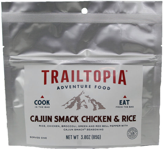 Trailtopia Gluten Free Cajun Chicken and Rice Single Serving Meal