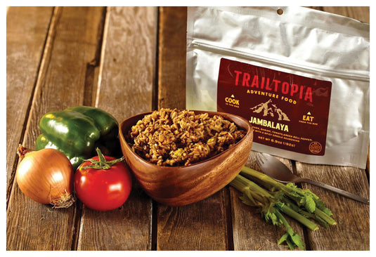 Trailtopia Gluten Free Jambalaya Single Serve Meal - Delicious and Convenient Trail Food