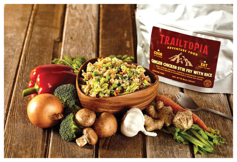 Load image into Gallery viewer, Trailtopia Gluten Free Ginger Chicken Single Serving Meal - Perfect for Outdoor Adventures!
