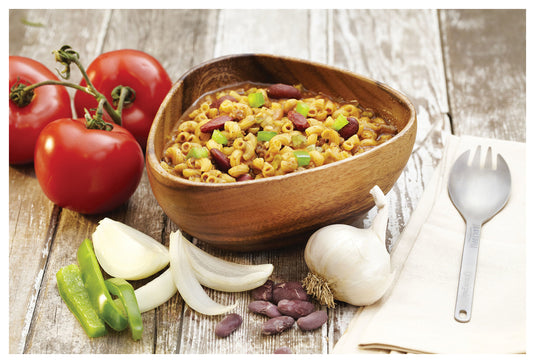 Trailtopia Chili Mac with Beef: Single Serving Backpacking Meal
