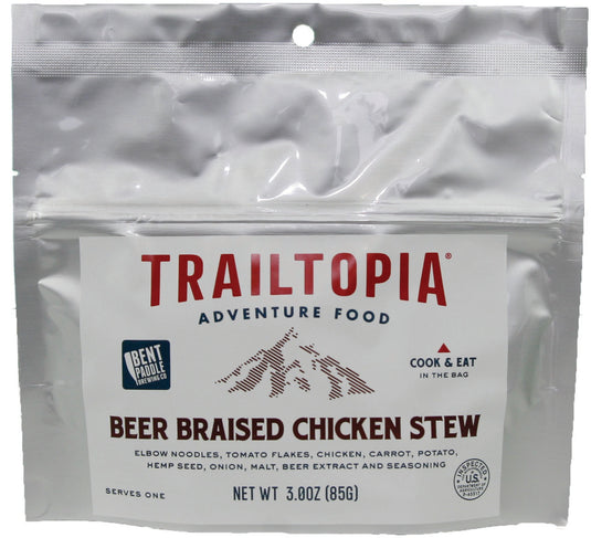 Trailtopia Beer Chicken Stew: Delicious Single Serving Meal for Outdoor Adventures
