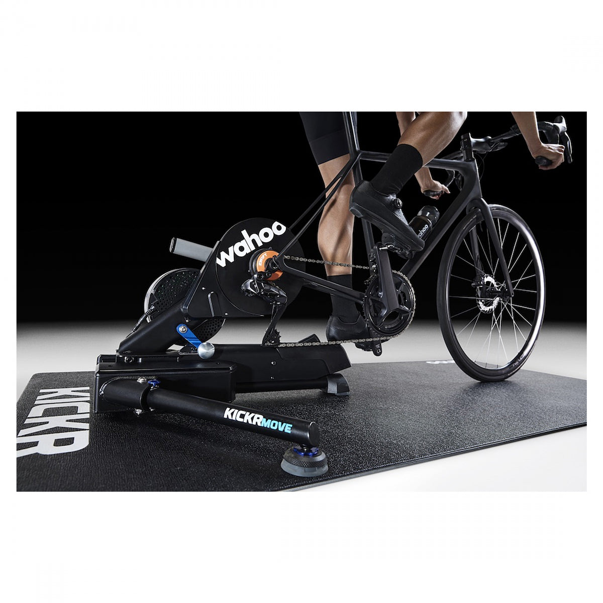 Wahoo KICKR ROLLR (純正マットやや傷、凹みあり) Wahoo KICKR Mat – Durable Trainer Mat for Indoor Cycling