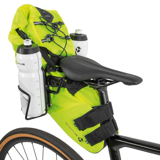 M-Wave Ada S III Bottle Cage Mount, Mounts on the seat rails and allows the installation of 2 bottle cages while still