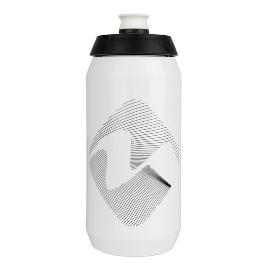 M-Wave PBO 550 Water Bottle 550ml / 19oz, Black on White