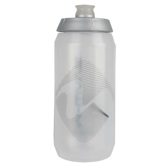 M-Wave PBO 550 Water Bottle 550ml / 19oz, Black on Clear