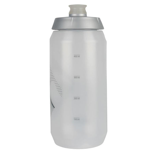 M-Wave PBO 550 Water Bottle 550ml / 19oz, Black on Clear