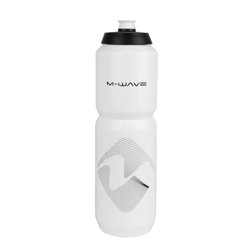 Load image into Gallery viewer, M-Wave PBO 1000 Water Bottle, 1000ml / 34oz, Black on White
