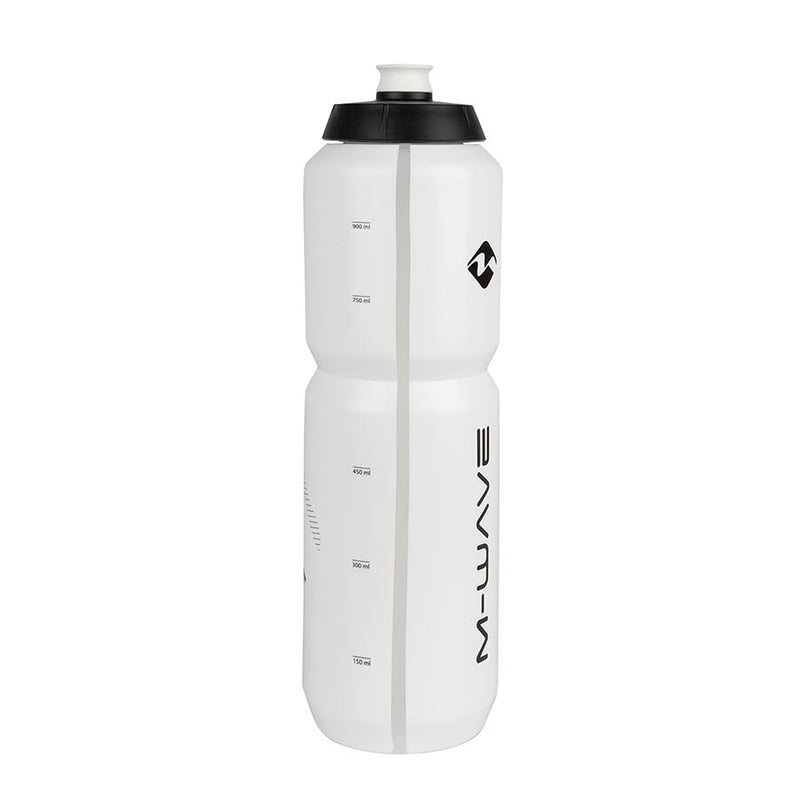 Load image into Gallery viewer, M-Wave PBO 1000 Water Bottle, 1000ml / 34oz, Black on White
