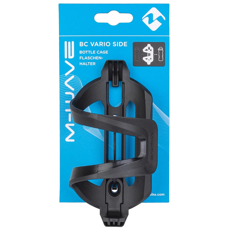 Load image into Gallery viewer, M-Wave BC Vario Bottle Cage Plastic, Left/Right entry switchable, 44g, Black
