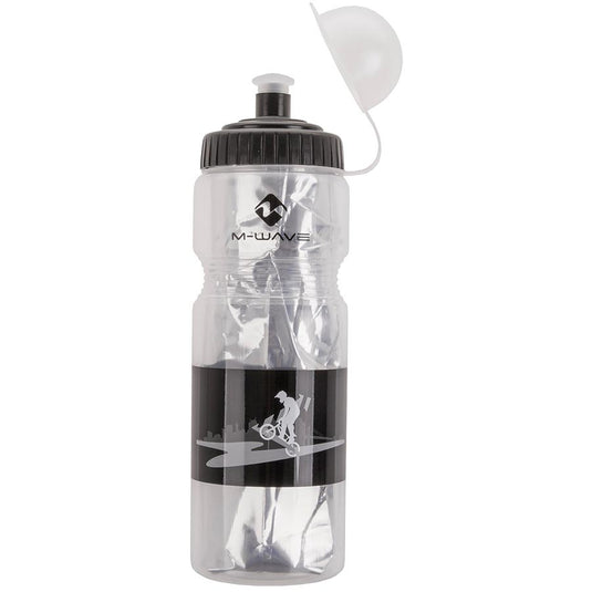 M-Wave PBO 400 Water Bottle 400ml / 13.5oz, Transparent Black