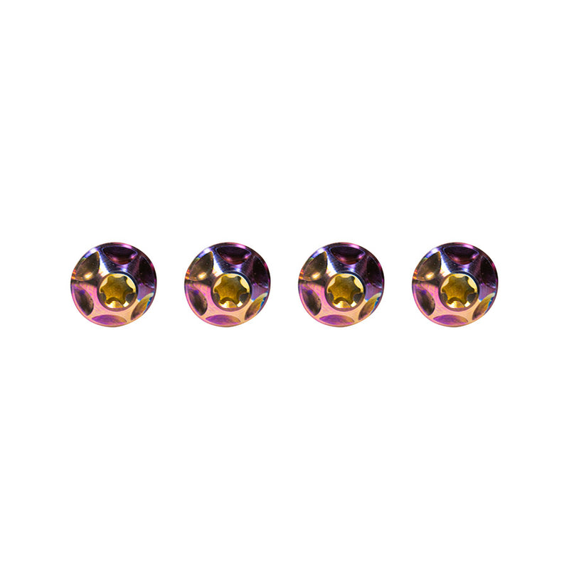 Load image into Gallery viewer, Silca Sicuro Ti bottle cage bolts, Rainbow Anodized, Set of 4
