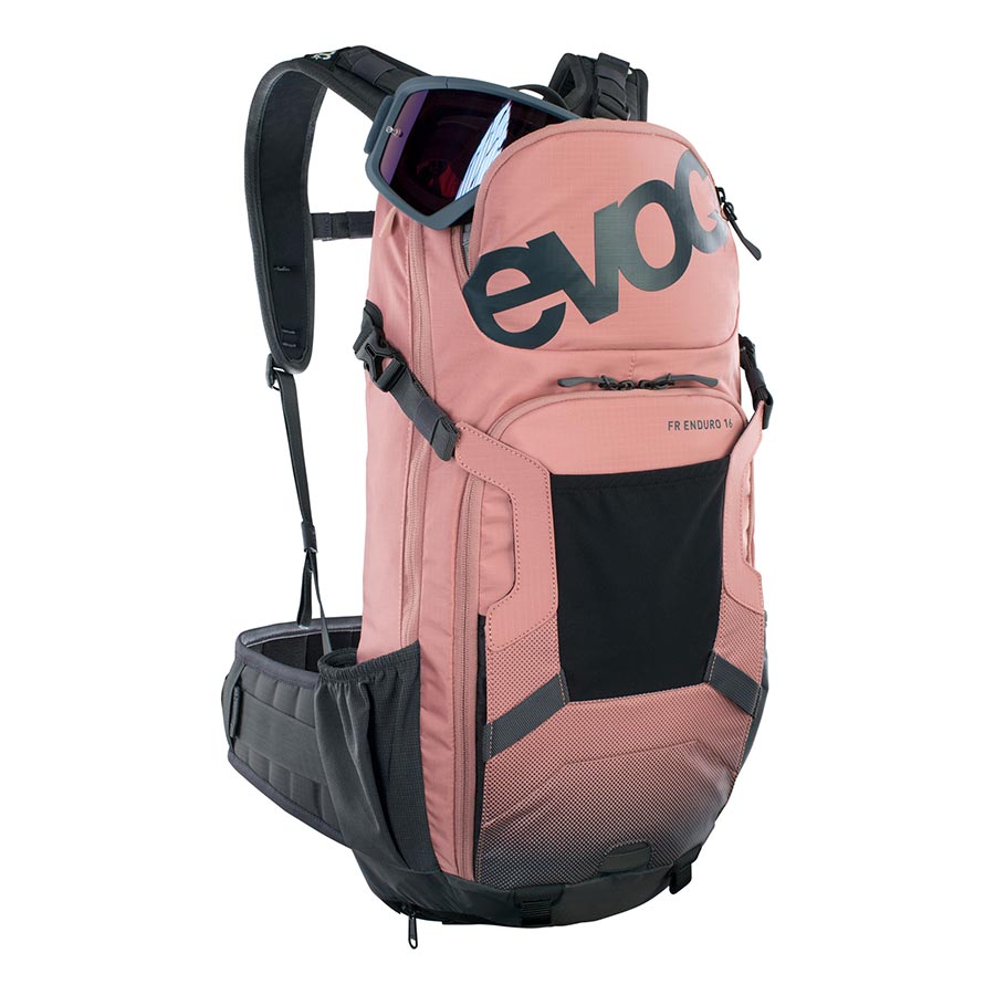 EVOC FR Enduro Protector backpack, 16L, Dusty Pink/Carbon Grey, ML