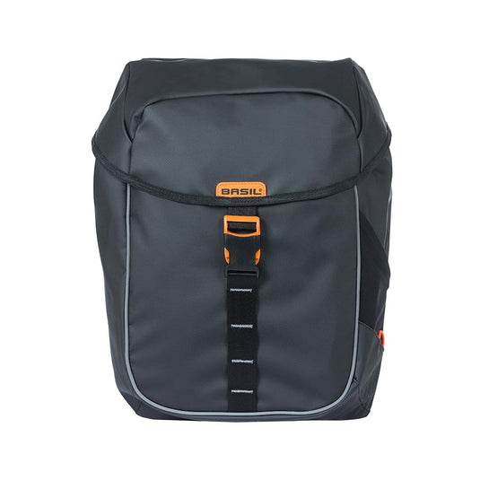 Basil Miles MIK Pannier 34L, Black/Orange