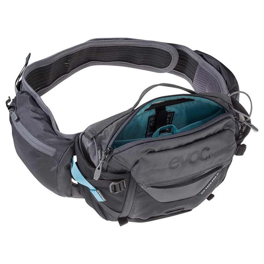 EVOC Hip Pack Pro Hydration Bag, Volume: 3L, Bladder: Not inlcuded, Black/Carbon Grey
