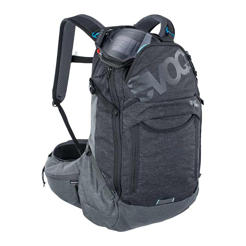 Load image into Gallery viewer, EVOC Trail Pro 26 Protector backpack, 26L, Carbon/Grey, SM
