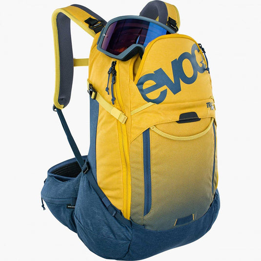 EVOC Trail Pro 26 Protector backpack, 26L, Curry/Denim, LXL