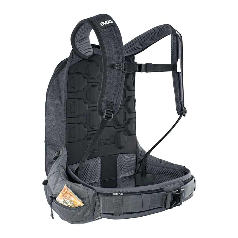 Load image into Gallery viewer, EVOC Trail Pro 16 Protector backpack, 16L, Carbon/Grey, SM

