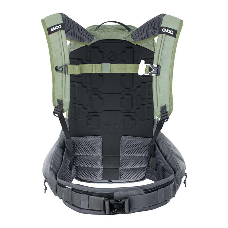 Load image into Gallery viewer, EVOC Trail Pro 16 Protector backpack, 16L, Light Olive/Carbon Grey, LXL
