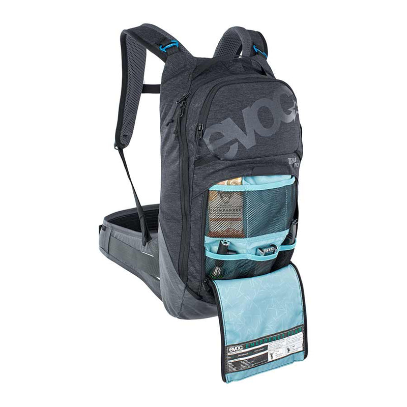 Load image into Gallery viewer, EVOC Trail Pro 10 Protector backpack, 10L, Carbon/Grey, LXL
