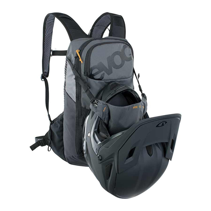 Load image into Gallery viewer, EVOC Ride 12 Hydration Bag Volume: 12L, Bladder: Included (2L), Carbon/Grey
