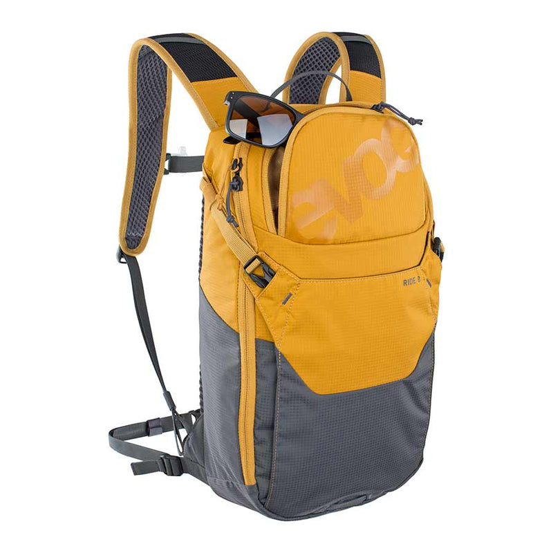 Load image into Gallery viewer, EVOC Ride 8 Hydration Bag Volume: 8L, Bladder: Included (2L), Loam / Carbon Grey
