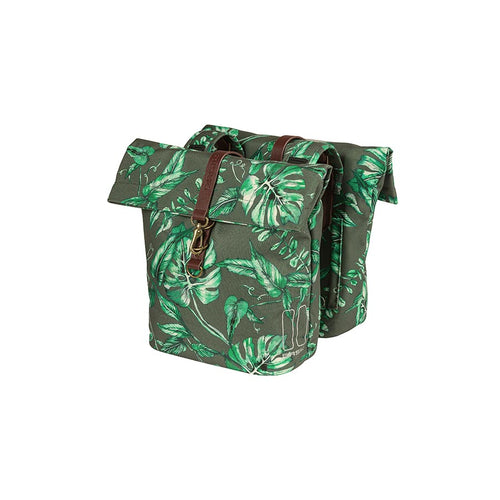 Basil-Ever-Green-Double-Pannier-Bag-Panniers-Reflective-Bands-Canvas_PANR0243