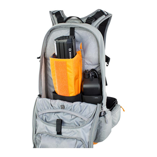 EVOC FR Enduro E-Ride 16 Protector backpack, 16L, Stone/Bright Orange, ML