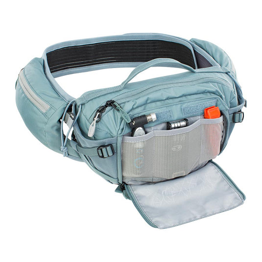 EVOC Hip Pack Pro E-Ride Hydration Bag, Volume: 3L, Bladder: Not included, Steel