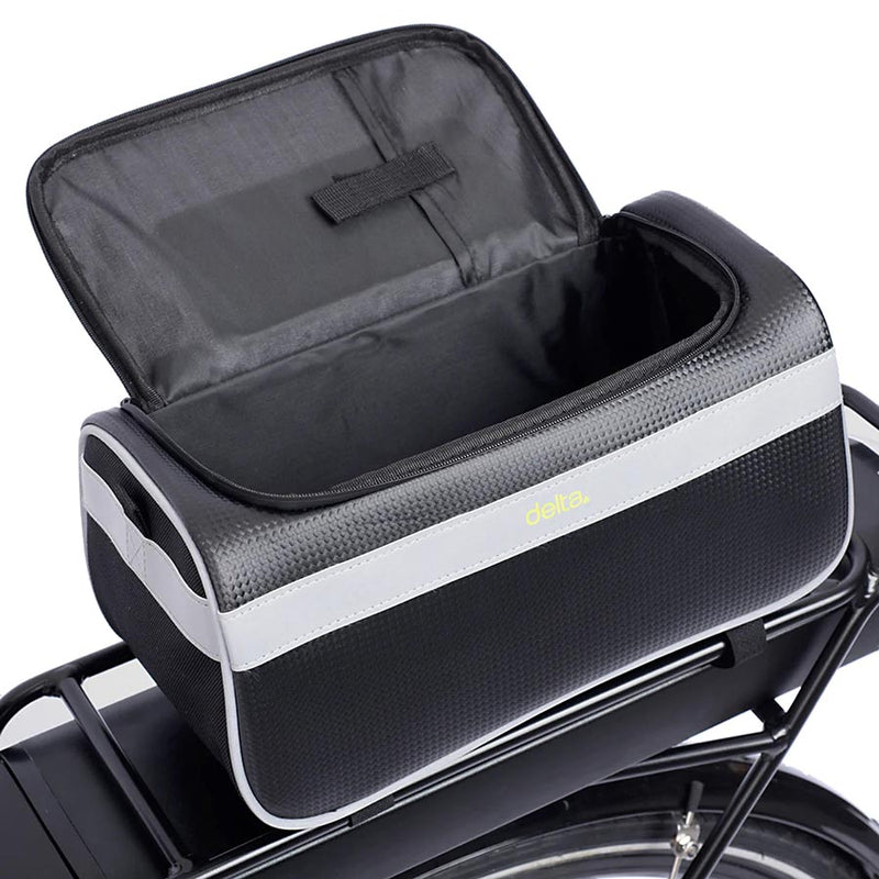 Load image into Gallery viewer, Delta Hybrid Handlebar/Trunk Pack, Handlebar Bag, 6.75L, Black and silver
