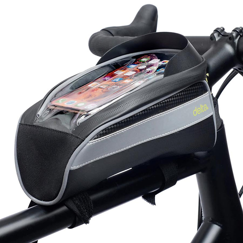 Load image into Gallery viewer, Delta Top Tube Phone Bag Velcro Straps Phones up to 6.7in 8.9`x4.9`x5.9`
