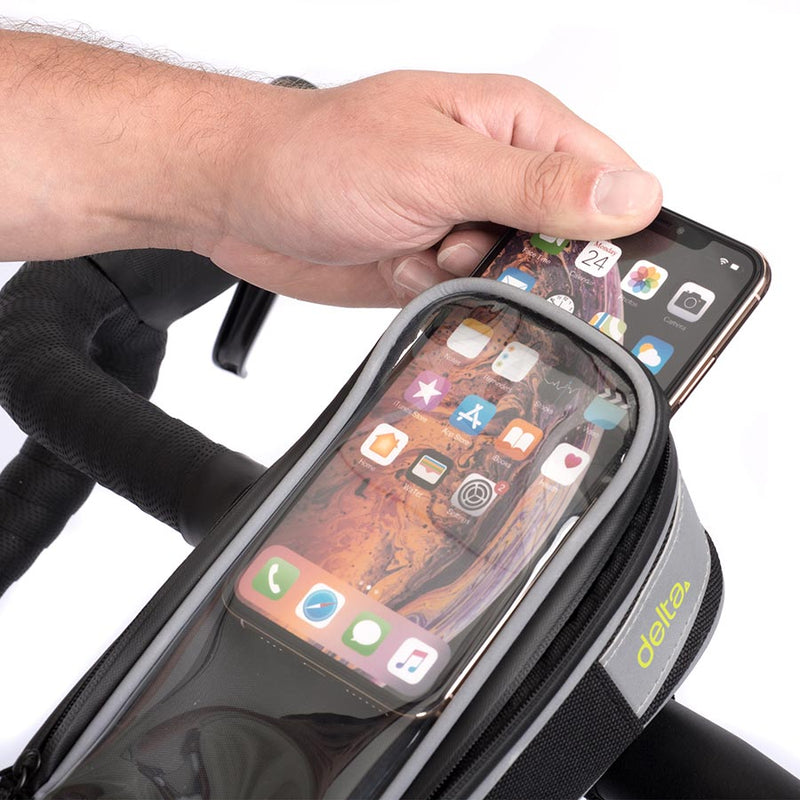 Load image into Gallery viewer, Delta Stem Phone Bag Black
