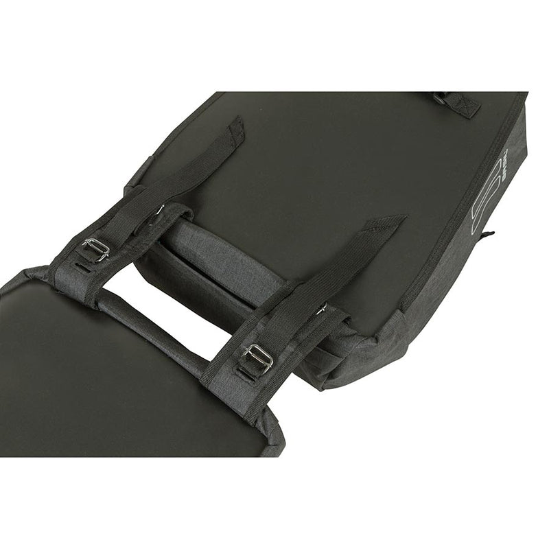 Load image into Gallery viewer, Basil Discovery 365D Double Pannier Bag Black 11.8x5.9x12.2in UBS / Straps
