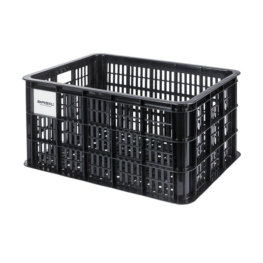 Basil Crate Basket Rear 40L, Black