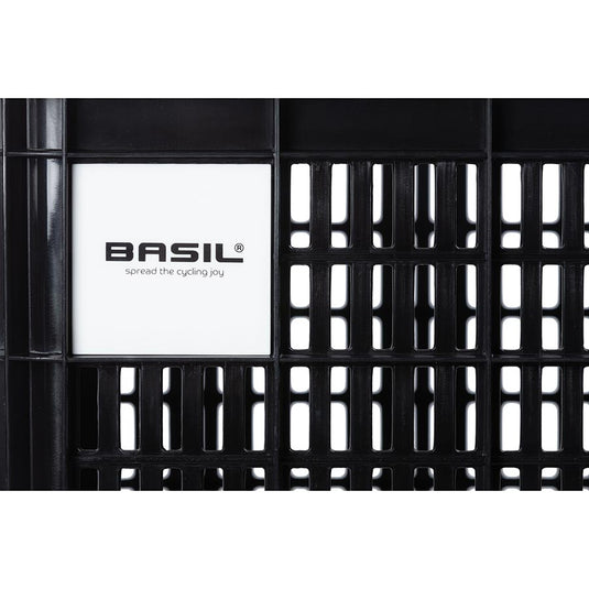 Basil Crate Basket Rear 40L, Black