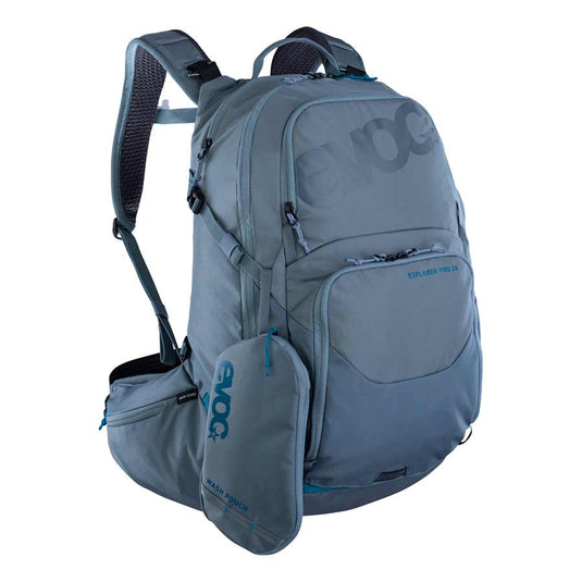 EVOC Explorer Pro 26 Hydration Bag, Volume: 26L, Bladder: Not included, Steel