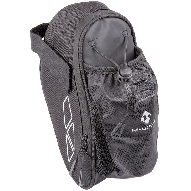 Load image into Gallery viewer, M-Wave Amsterdam Bottle Saddle, Seat Bag, Black
