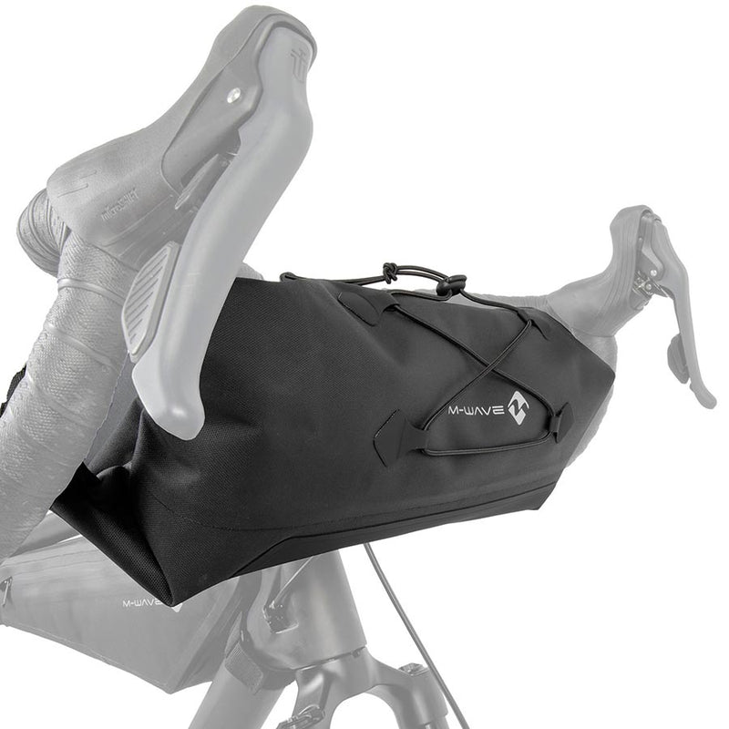 Load image into Gallery viewer, M-Wave Rough Ride II Front L Handlebar Bag, Black
