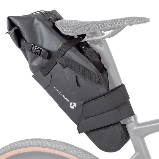 M-Wave Rough Ride II Saddle L, Seat Bag, Black