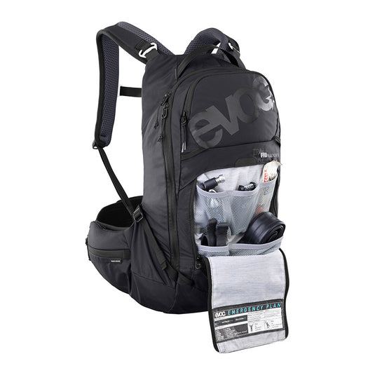 EVOC Trail Pro Blackline 16 Protector backpack, 16L, Black, SM