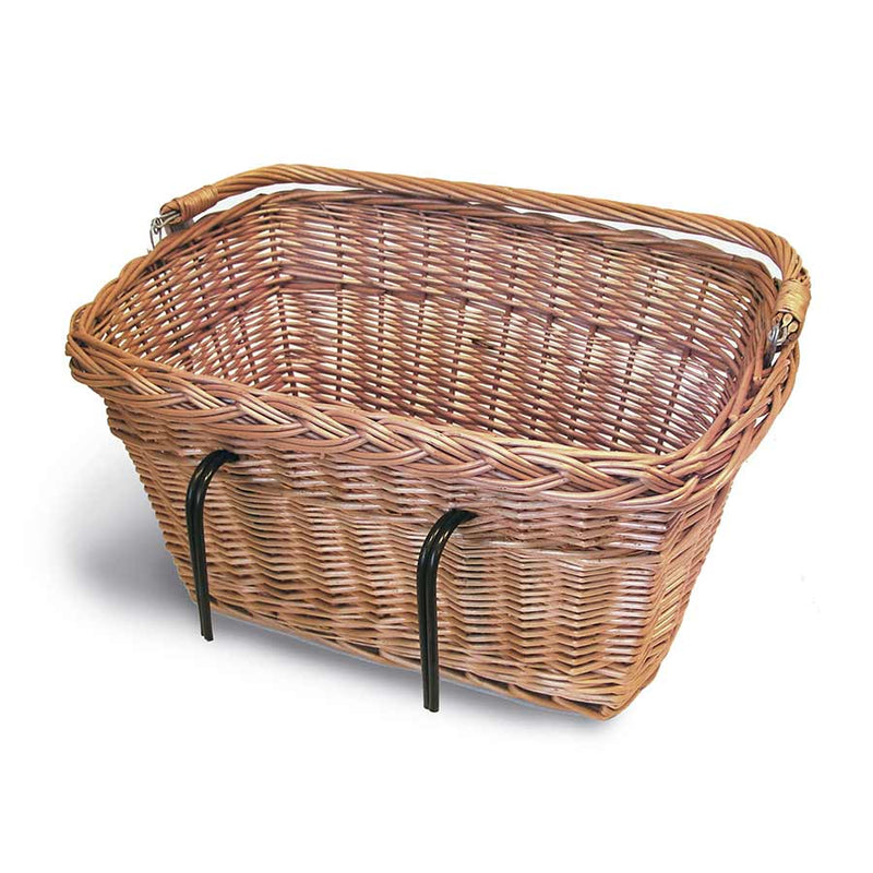Load image into Gallery viewer, Basil Davos Front/Rear Basket, Varnished Natural
