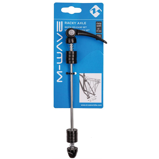 M-Wave Racky Axle QR Axle for mounting rear racks to hub axle, clamp from 137 to 177mm