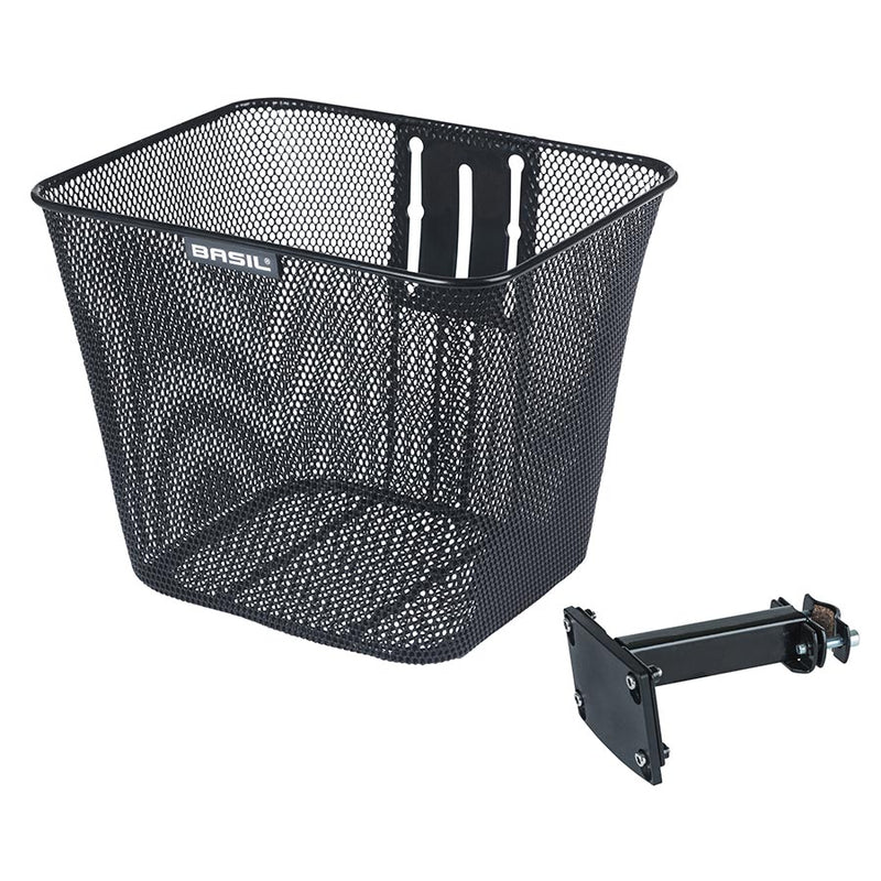 Load image into Gallery viewer, Basil-Basket-Black-BSKT0695-Bicycle-Baskets
