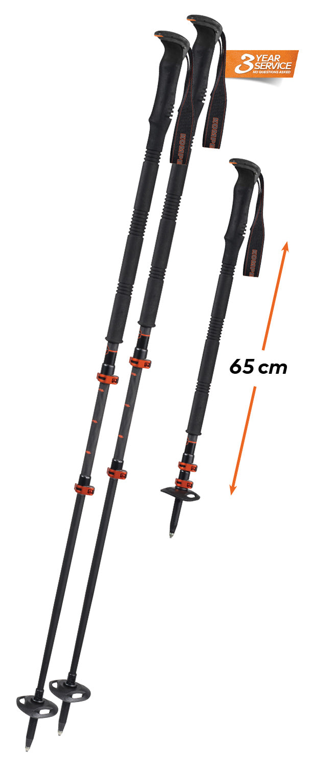 Load image into Gallery viewer, Komperdell Carbon Cxp Pro: Lightweight and Durable Trekking Poles for Outdoor Adventures
