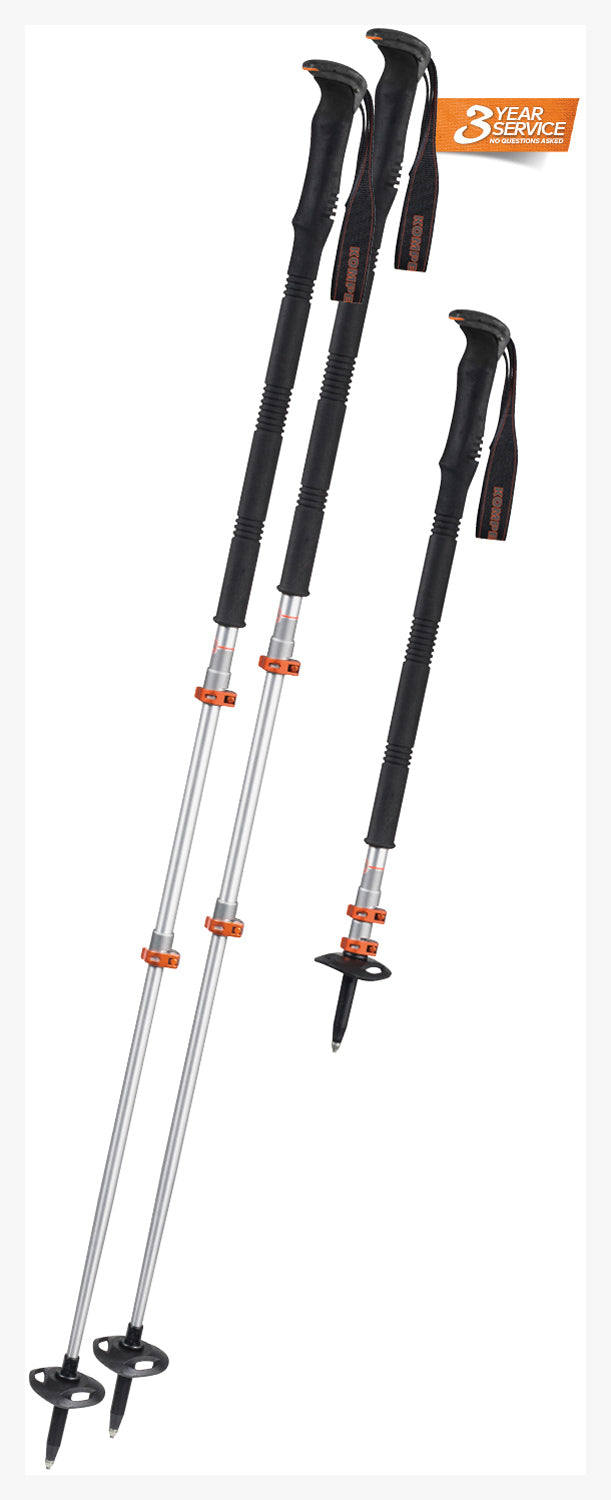 Load image into Gallery viewer, Komperdell Titanal Exp Pro: Ultimate Performance Ski Poles for Pro Skiers

