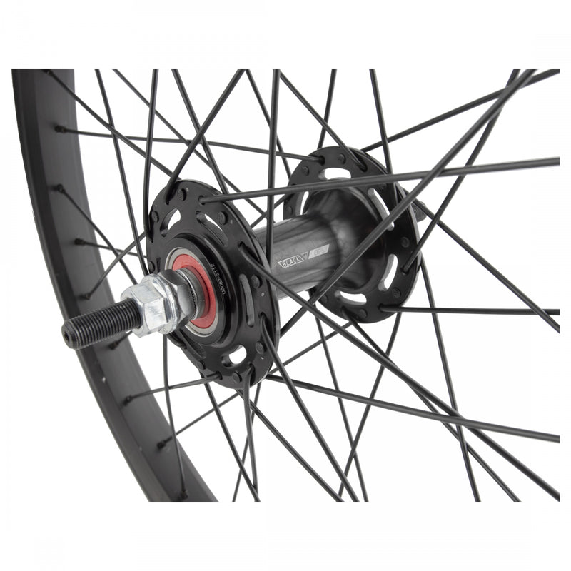 Load image into Gallery viewer, Black Ops DW1.1 Wheelset 20in B/O 3/8inx100-110mm BkOps MX1100 Rim Brake Black
