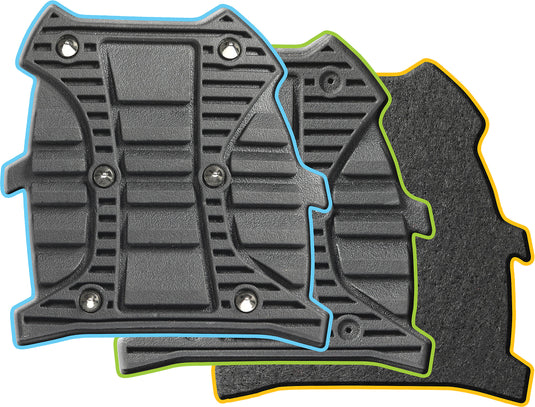 Fliprocks Fliprocks Extreme Flip Flops Fliprocks W/3 Pads Black 6/7 Sandals