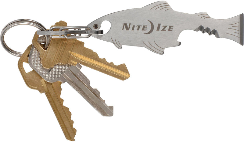 Load image into Gallery viewer, Nite Ize Doohickey Multi-tool Key Tool with Fish Assorted Key Chains
